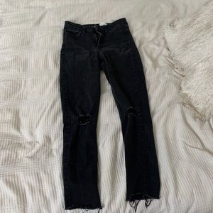 Calvin Klein Distressed Black Jeans